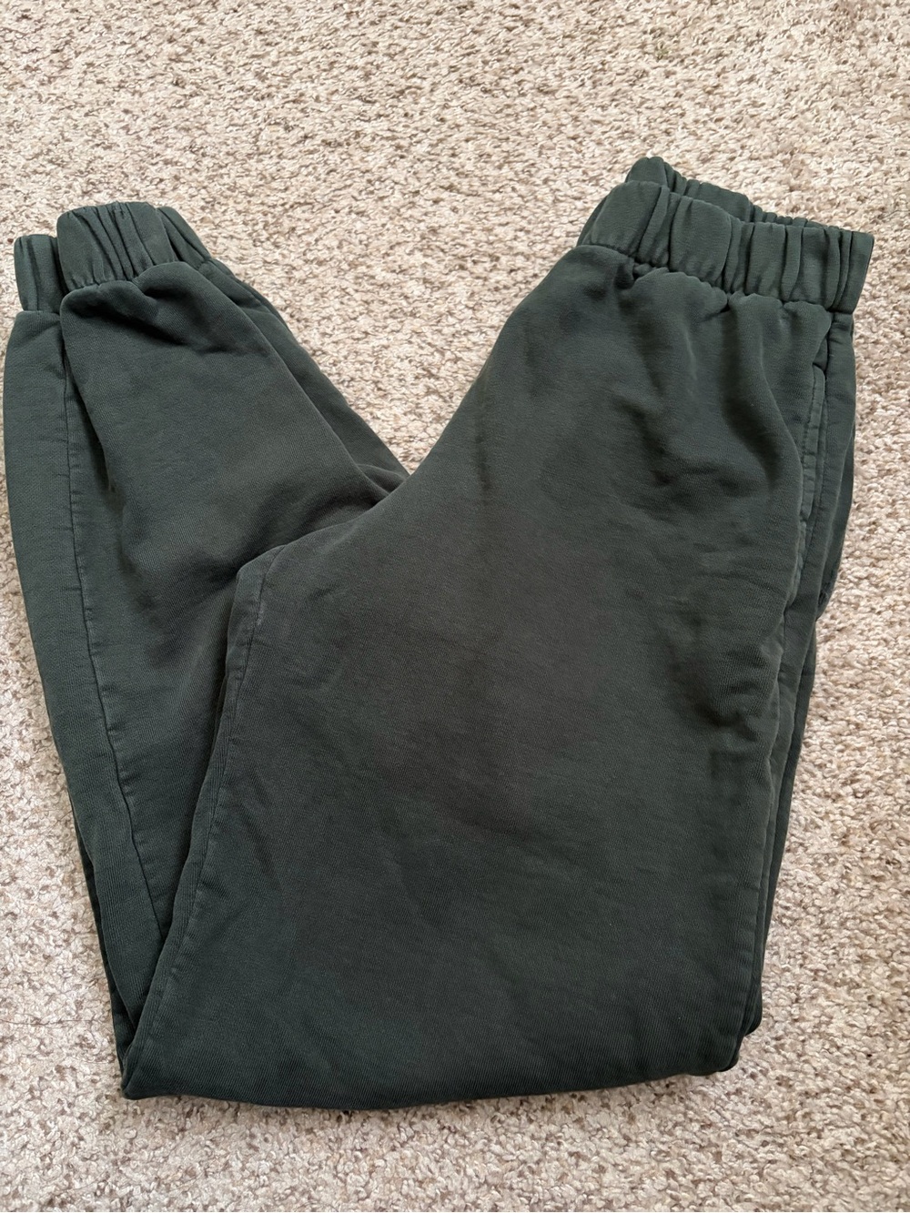 brandy melville forest green rosa swetpants